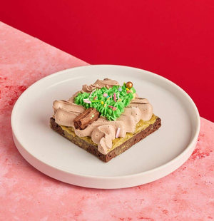Dubai Chocolate Christmas Tree Brownie