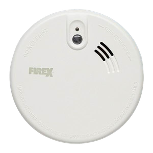 Kidde KF20R Firex White Mains Powered Interlinkable Optical Smoke Alarm With Built in Rechargeable Lithium Battery Back-Up 230V