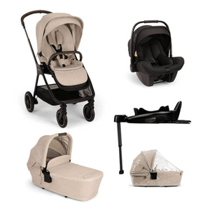 Nuna Triv Next + PIPA Next Generation Travel System - Biscotti