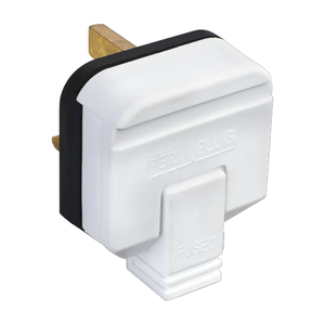 Masterplug / Permaplug HDPT13W 13A Fused Heavy Duty Plug - White