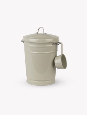 Horsley Pet Food Storage Bin - Steel, Clay, Small