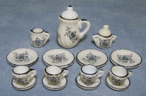 Lotus Coffee Set for 12th Scale Dolls House