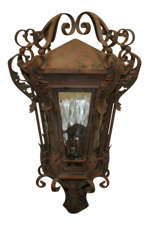 1990s Spanish Gothic Wrought Iron Sconce