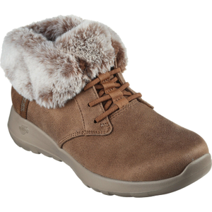 Skechers Womens On-the-GO Joy Slip-ins Boots - 6 UK / Chestnut Textile