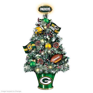 Green Bay Packers Tabletop Tree