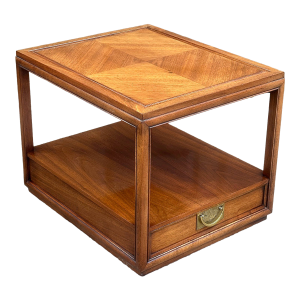 1960's Mid Century Hekman Campaign Style Side Table