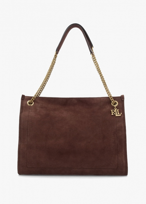 Large Bradley Brown Suede Shopper Tote Bag