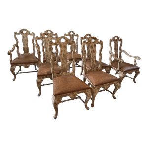Century Furniture Slat Back Dining Chairs- Set of 8