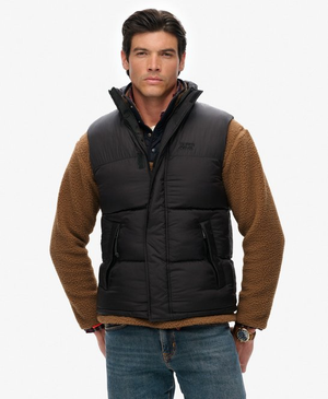 Zwarte Puffer Bodywarmer