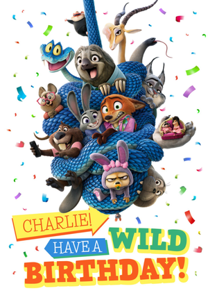 Disney Zootropolis 2 Have A Wild Birthday Card