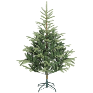HOMCOM Árbol de Navidad Artificial 150 cm con 492 Ramas y Soporte Metálico Plegable Fácil Montaje para Salón Interior Verde