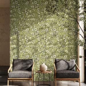 Ohpopsi Lorena Vine Olive Wallpaper - RON50110W