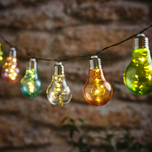 10 Pastel Cap Solar Micro Festoon Lights