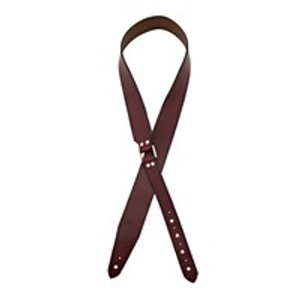 Bear Straps Correa de guitarra de Broadway, roja con conector de níquel