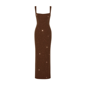 Celestia Crystal Gown Brown (S)