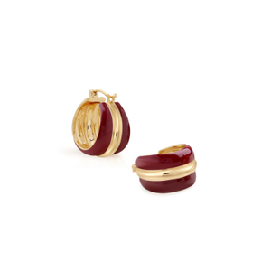 Ostuni Red Hoop Earrings