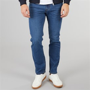 Crosshatch Mens Draker Straight Jeans Mid Wash
