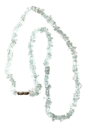 Vintage Aquamarine Beaded Necklace