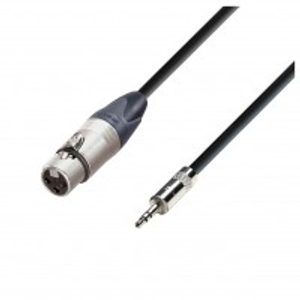 Adam Hall 5 STAR Neutrik Balanced XLR (F) to Rean TRS Minijack Cable, 3m