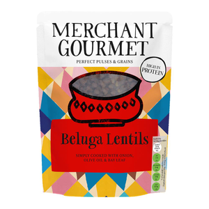 Beluga Lentils - Ready to Eat (Merchant Gourmet) 250g