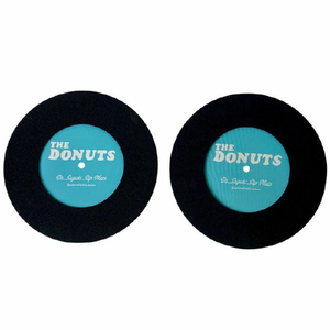 Dr Suzuki The Donuts 7" Vinyl Record Slipmats Pair (Black/Blue)