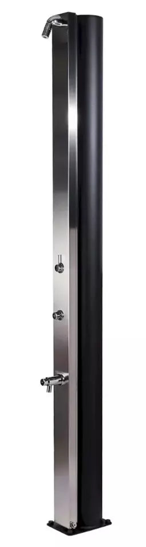 Doccia Solare per Piscina in Acciaio Inox AISI 304 CRM Ultimate con Risciacquo Temporizzato dei Piedi & Miscelatore - Capienza Lt. 60