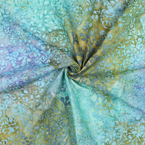 Tissu viscose batik Talia - Turquoise