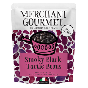 Smoky Black Turtle Beans with Paprika & Chilli (Merchant Gourmet) 240g