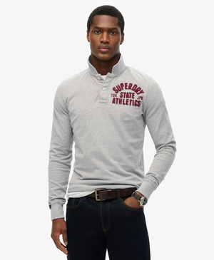 Vintage Athletic Long Sleeve Polo