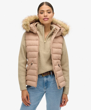 Fuji Faux Fur Hooded Gilet