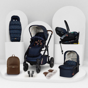 Wow 3 Gesamt-Set inkl. Babyschale mit Liegefunktion - Doodle Days