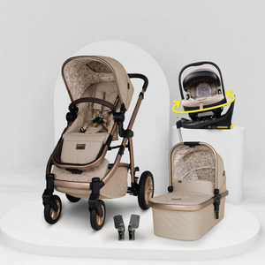 Wow 3 Kindersitz 3 in 1 Set mit Isofix Basis - Whisper