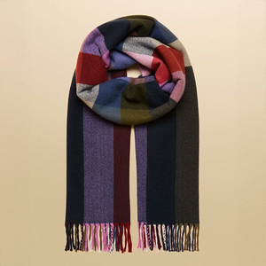 Joules Multi Langtree Large Knitted Scarf
