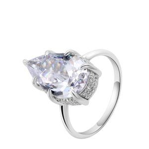 All Is Well Silver Solitaire Ring (N (UK))