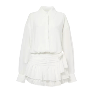 Carlotta White Shirt Skort Dress (M)