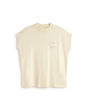 Hand Embroidered Bird Volta T-Shirt (M)