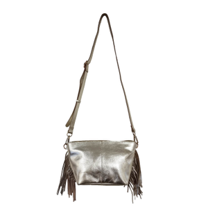 Kingston Tassle Cross Body Bag - Gold (one size)