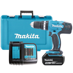 Makita DHP453SF 18v LXT Combi Drill With 1 x 3.0Ah Battery, Charger & Carry Case