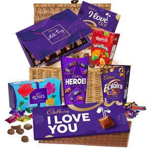 Cadbury Ultimate "I Love You" Chocolate Hamper Basket