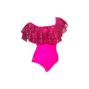 Rara Raspberry Sequin Swim Body (L)