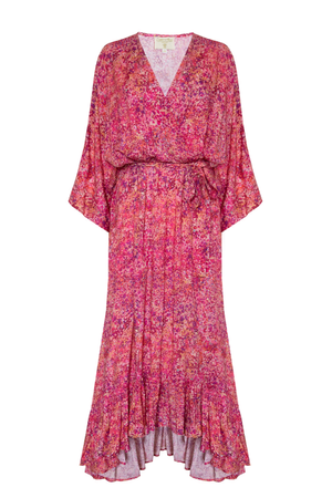 Sunset Shower Mozambique Midaxi Dress (M/L)