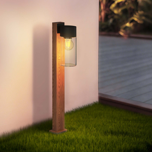 Lampe d'Extérieur sur Pied - Bois - 50 cm - IP44 - Raccord E27