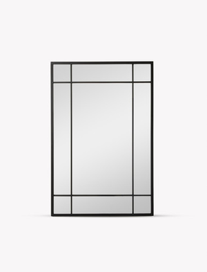 Ledwell Panelled Mirror 120X80cm - Iron, Black