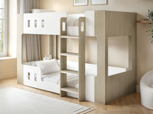 Flair Willow Low Bunk Bed White & Oak