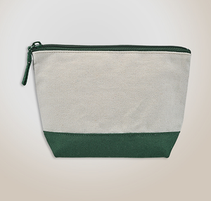 Full Color Canvas Zippered Pouch - Green