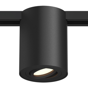 Schienenstrahler 1-Phasen - GU10 Fassung - Schwarz - Schwenkbar - Aufbauspot - 125x95mm - Plug & Play