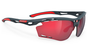 Rudy Project Propulse Sunglasses - Matte Charcoal, Rudy Project Multilaser Red