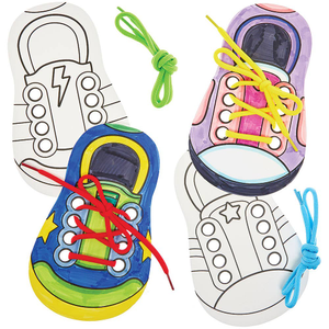 Learn To Tie Shoelaces Colour-in Kits
