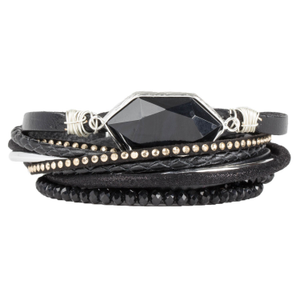 Endless Dream Double Wrap Black Bracelet (one size)