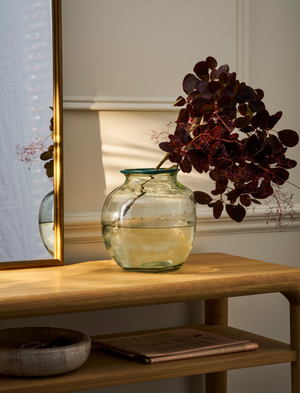 Madley Tipped Vase - Recycled Glass, Green